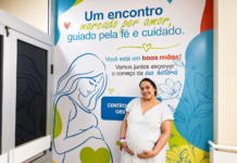 Painel de fotos no HRSM permite que gestantes guardem uma imagem dos instantes que antecedem o parto